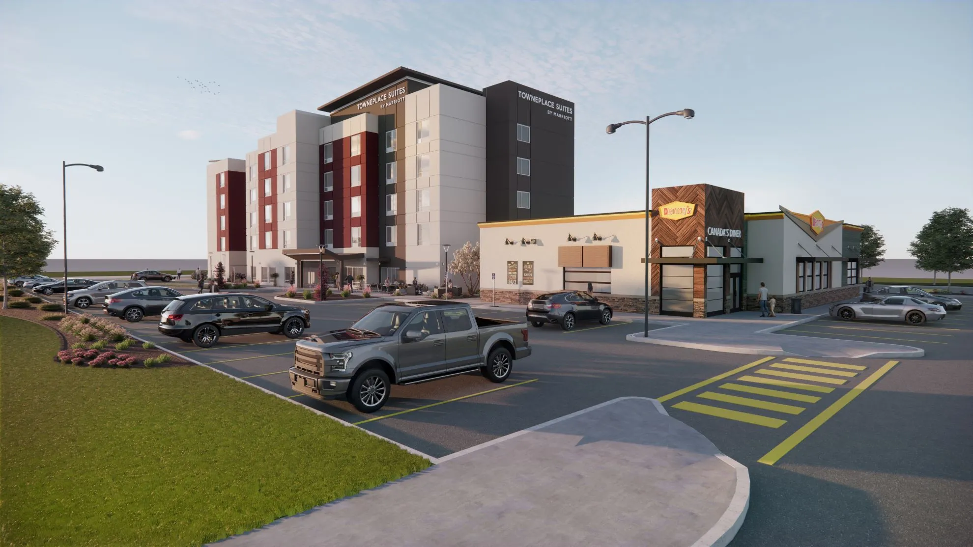 Marriott Towneplace Suites Hotel & Denny’s Restaurant, Woodstock, ON